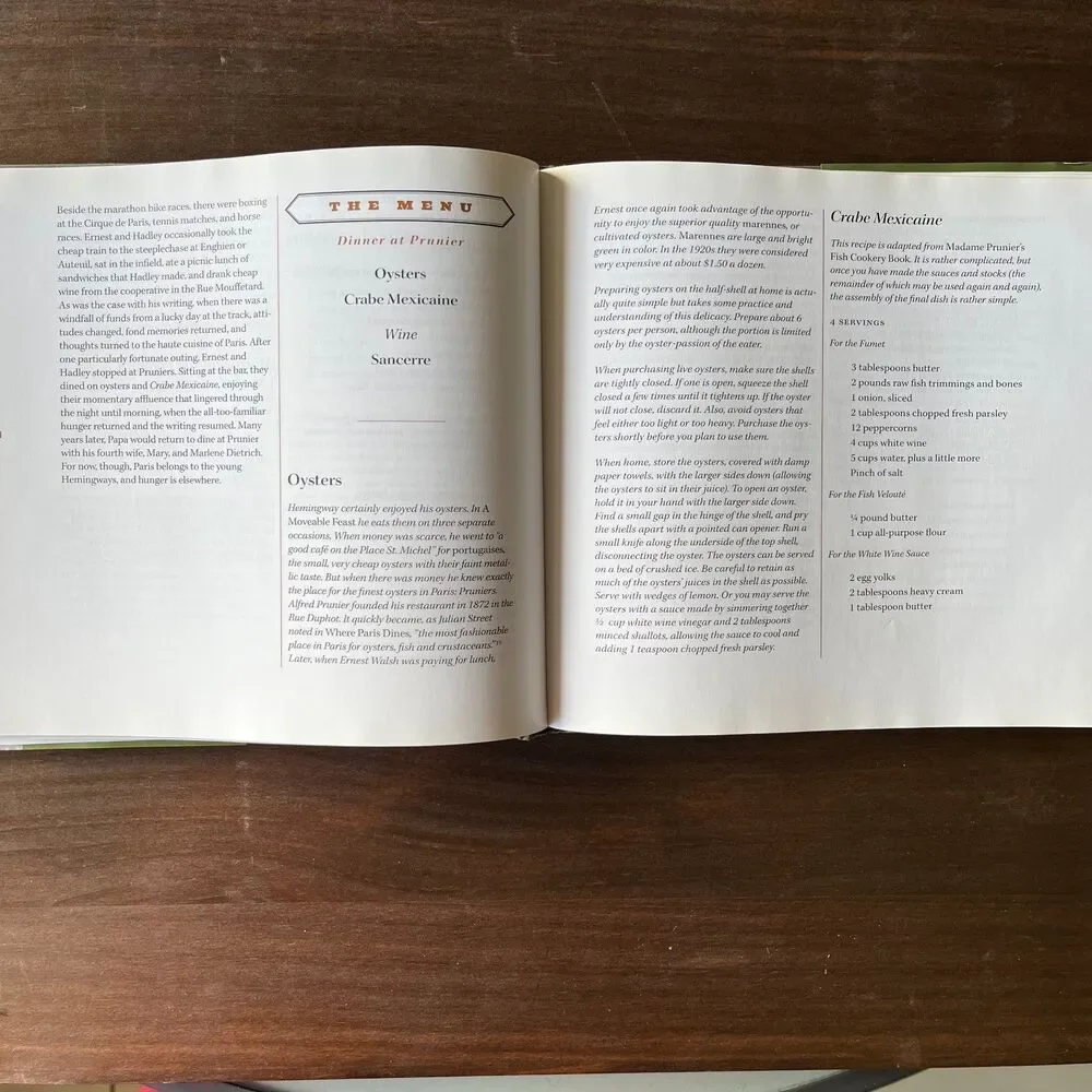 Vintage 90s The Hemingway Cookbook by Craig Boreth